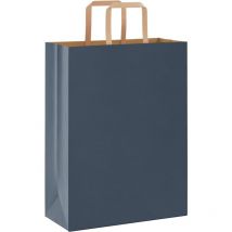 Vidaxl - Bolsas de papel con asas 50 uds negra 32x22x24 cm