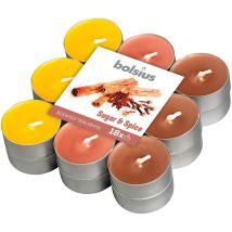 Candela Tealight Zucchero e Spezie Pz 18 Bolsius