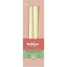 Bolsius - Bougies Pointues, Lot De 4, Avoine Beige