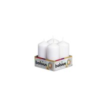 Moccolo Bianco 4.8 cm – Altezza 10 cm – Confezione da 4 pezzi – Bolsius