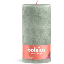 Bolsius - Bougie pilier rustique 19x6,8 cm Vert jade