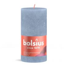 Bolsius - Bougie pilier rustique 13x6,8 cm bleu ciel