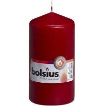 Bolsius - Stumpenkerze altrot, Höhe 13 cm, ø 6,8 cm Kerze Dekokerzen