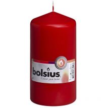 Bolsius - Stumpenkerze rot, Höhe 13 cm, ø 6,8 cm Kerze Dekokerzen
