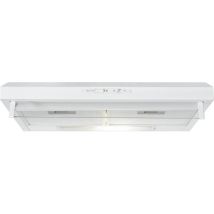 Du 623.3 Hotte aspirante 60cm, air recyclé ou canalisé, 3 niveaux de puissance, filtres en aluminium amovibles et lavables, blanc - Bomann