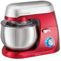 Km 6009 Miscelatore impastatore per pasticceria Capacità 5 litri, 1000 w, 5 litri, Rosso - Bomann