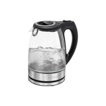 Wks 6032 g cb - Bollitore in vetro (1,7 l, corpo in vetro/acciaio inossidabile, tecnologia senza filo, facile da versare e versare, coperchio di