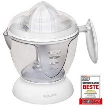 Bomann - zp 1092 cb Exprimidor Eléctrico Citricos, Jarra Zumo 1,2 l, 2 Conos Prensado, Giro Cono en Ambas Direcciones 40 w Blanco