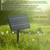 Bomba de agua de fuente de agua alimentada por Panel Solar para acuario, estanque, piscina, Kit de riego para jardín doméstico