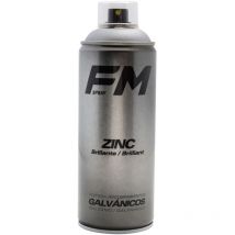 Bombe spray revêtement zinc brillant 400ml