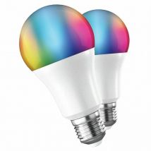 Bombilla inteligente Muvit io a60/ casquillo e27/ 9w/ 800 lúmenes/ 2700k-6500k/ pack de 2 uds