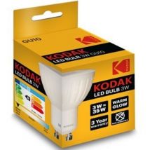 Bombilla Kodak led dicroica GU10-240LM - Calido 3000K - 3W=35W - no Regulable