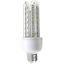 Premium - Bombilla led Tubo 4U E27 11W, Aluminio/Policarbonato, 75W Equi., 1055lm, Temperatura Color 4000K, Ángulo Apertura 360o, Clase Energética f,