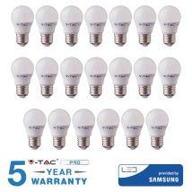 Led bulb E27 6.5W natural light bulbs 20 pieces - V-tac