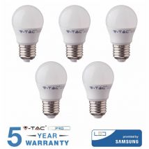 Led bulb E27 6.5W cold light bulbs 5 pieces - V-tac