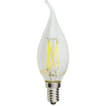 Optonica - Bombilla led E14 4W (30W) Filamento Llama Viento - Blanco día 6000K