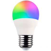 7hsevenon - Bombilla led Esférica Smart WiFi E27 5W Equi.35W 450lm rgbww Regulable vía Smartphone/APP 25000H Premium