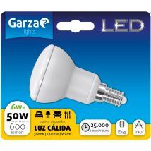 Bombilla led reflectora R50 6W, 600 lumenes, E14, 110o, Luz cálida