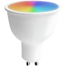 Bombilla LED Spotlight Smart WiFi GU10 5W Equi.25W 380lm RGBWW Regulable vía Smartphone/APP 25000H 7hSevenOn Premium