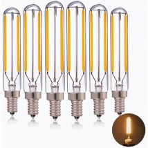 Kcvv - Bombilla led tubular w, lámpara colgante led Edison T20/T6, reemplazo incandescente de 20 w, luz blanca cálida de 2700 k, estilo vintage,