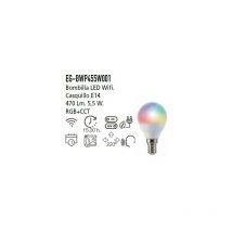 Energeeks - bombilla wifi P45 5W 470LM rgb+cct EG-BWP455W001