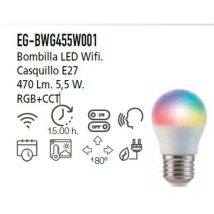 Bombilla wifi cct (2700k - 6500k) & rgb e27 5w 470lm bl ener