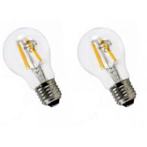 Juego de 2 bombillas led E27 2X6W 600lm (60W) 360° - Blanco caliente 2700K