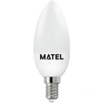 Bombilla led Vela E14 7W Cálida Matel