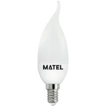 Bombilla led Vela Llama E14 6W Cálida Matel