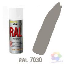 Bomboletta spray acrilico colori ral vernice graffiti rapida essiccazione 400 ml colore: grigio pietra ral 7030
