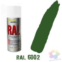 Bomboletta spray acrilico colori ral vernice graffiti rapida essiccazione 400 ml colore: verde foglia ral 6002