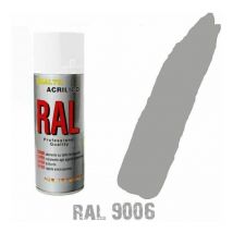 Bomboletta spray grigio alluminio ral 9006 acrilico vernice brillante lucido rap
