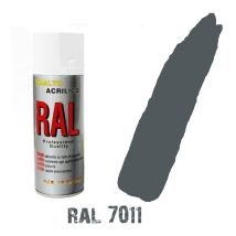 Bomboletta spray grigio topo ral 7011 acrilico vernice brillante lucido rapida e