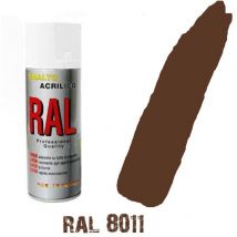 Bomboletta spray marrone noce ral 8011 acrilico vernice brillante lucido