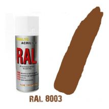 Bomboletta spray marrone terracotta opaco ral 8003 acrilico rapida essiccazione