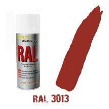 Bomboletta spray ral 3013 rosso pomodoro acrilico vernice brillante lucido