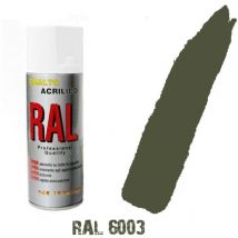 Bomboletta spray verde oliva ral 6003 acrilico vernice brillante lucido graffiti