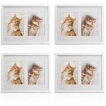 Multi cadre photo mural – Set de 4 Blanc - Bomoe