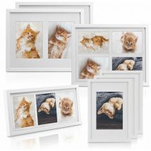 Multi cadre photo mural – Set de 7 Blanc - Bomoe