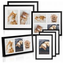 Multi cadre photo mural – Set de 7 Noir - Bomoe