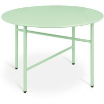 Bomoe - Petite Table Basse Ronde en Métal ø 53 cm Mint (de)