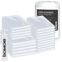 bomoe Sac sous vide vetement Knippa – Sacs sous vide pour couettes, coussins et plus – Set de 20 (plusieurs tailles) + pompe – Sac sous vide vetement