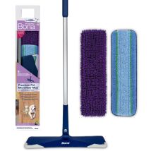 Balai À Poussière Avec Pads En Microfibre – Élimine Poils D'Animaux Et Poussière – Action Électrostatique – Réutilisable Et Écologique – Bona