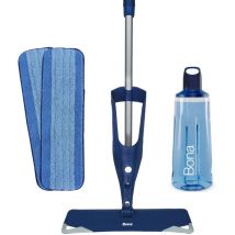 Bona - Kit per mocio spray premium per pavimenti in legno + tampone in microfibra extra