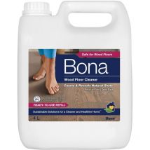 Wood Floor Cleaner, 4 litri di ricarica di detergente per Spray Mop - Bona