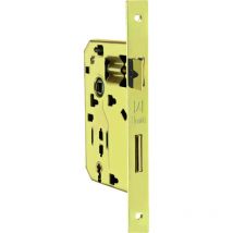 Serratura legno patent inf. b/quadro art. 042p - ottonato lucido e.60 - Bonaiti