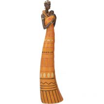 Statue céramique femme africaine cm9,5x6h38,5