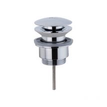 Bonde à écoulement libre Design - Laiton chromé