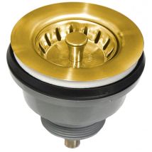 Korbablauf D.86mm Für 60mm Loch, Gold Satin Pvd