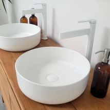 Bonde De Lavabo Clic Clac Blanche – Diamètre 62 Mm – Mécanisme À Pression – Évacuation G1 1/4 – Finition Sobre Pour Salle De Bain – Ocean Line